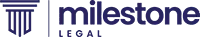 Milestone Legal logo with a column design.