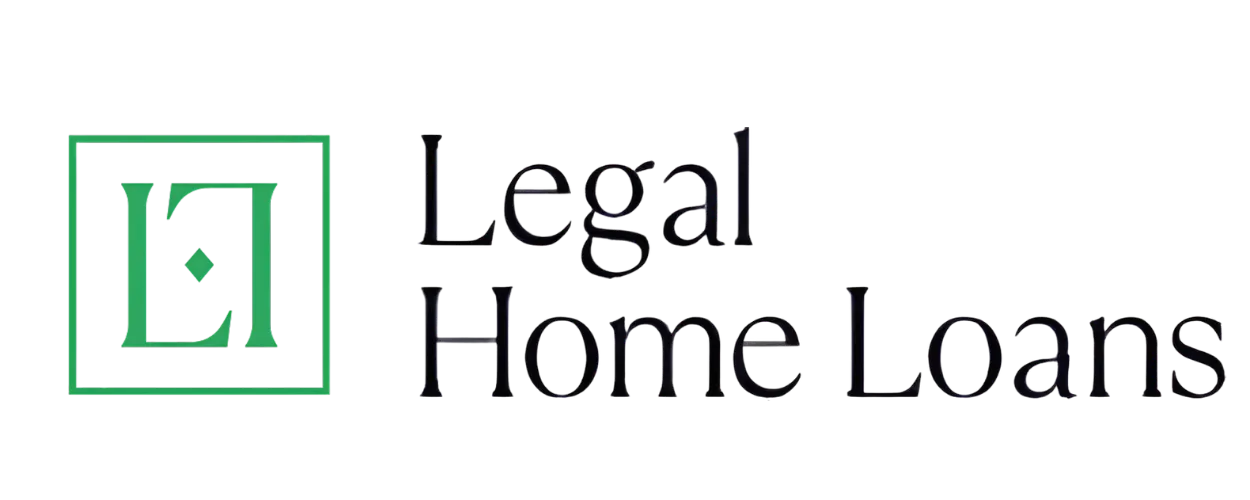 Legal Home Loans logo featuring a green square with "LH" inside, next to the company name.