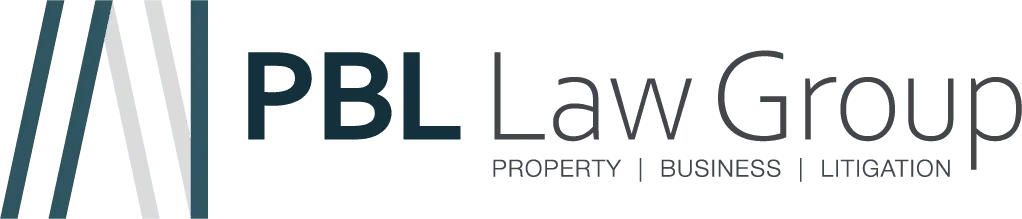 PBL Law Group logo: Property, Business, Litigation